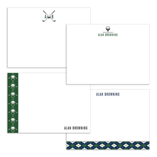 Par for the Course Flat Note Card Collection